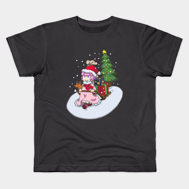 Sleighing in a winter of Christmas Kids T-Shirt by Dearly Mu